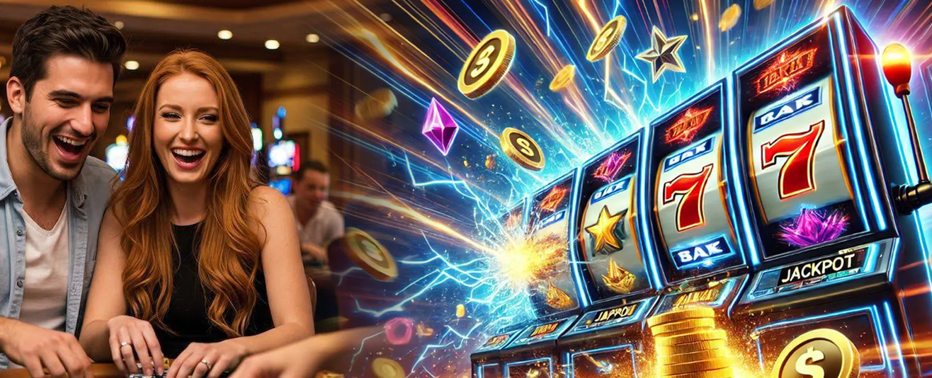 Luxurious poker table with chips and cards at nn777 online casino